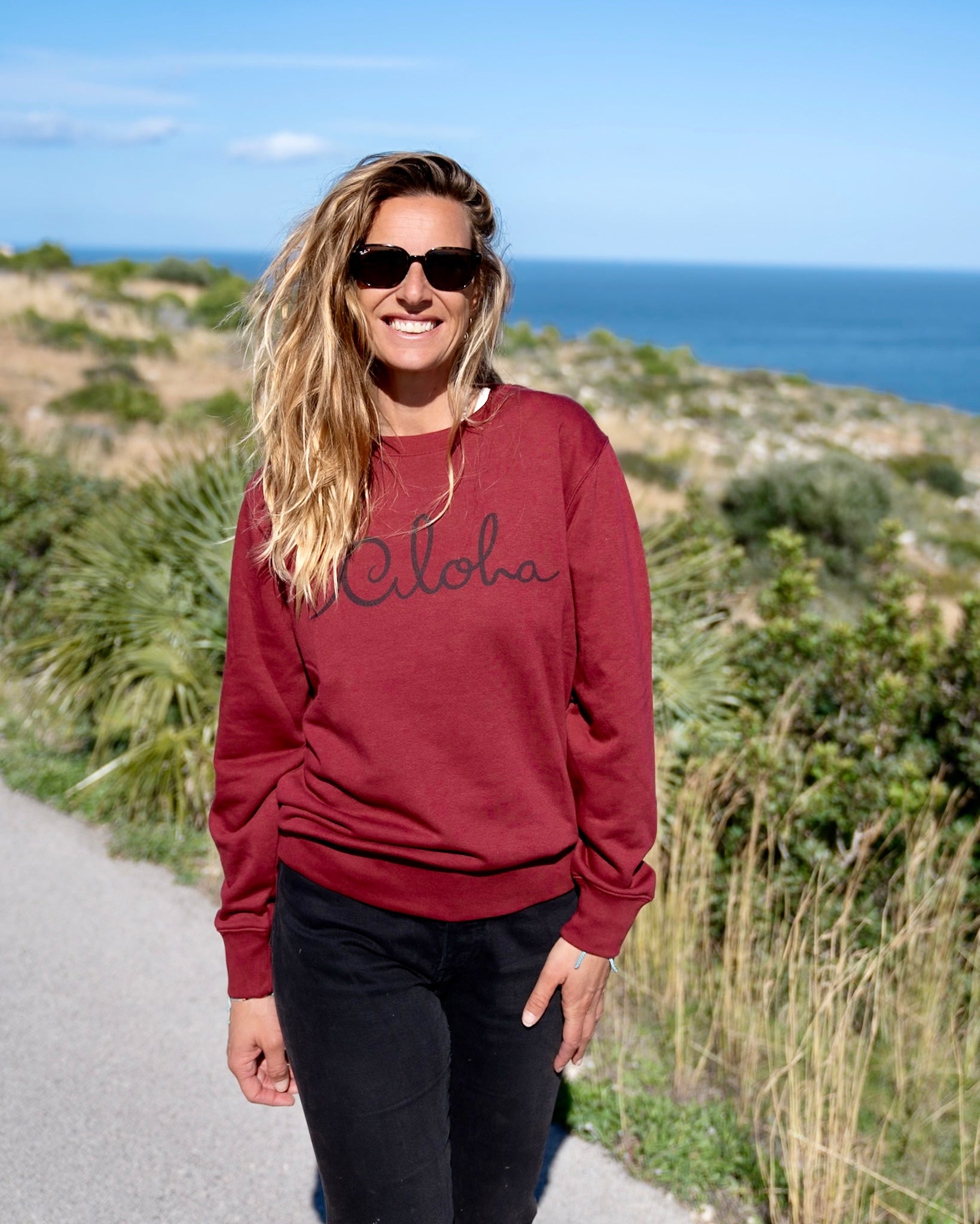 Aloha Sweater ~ White Marle – at Aloha Boutique