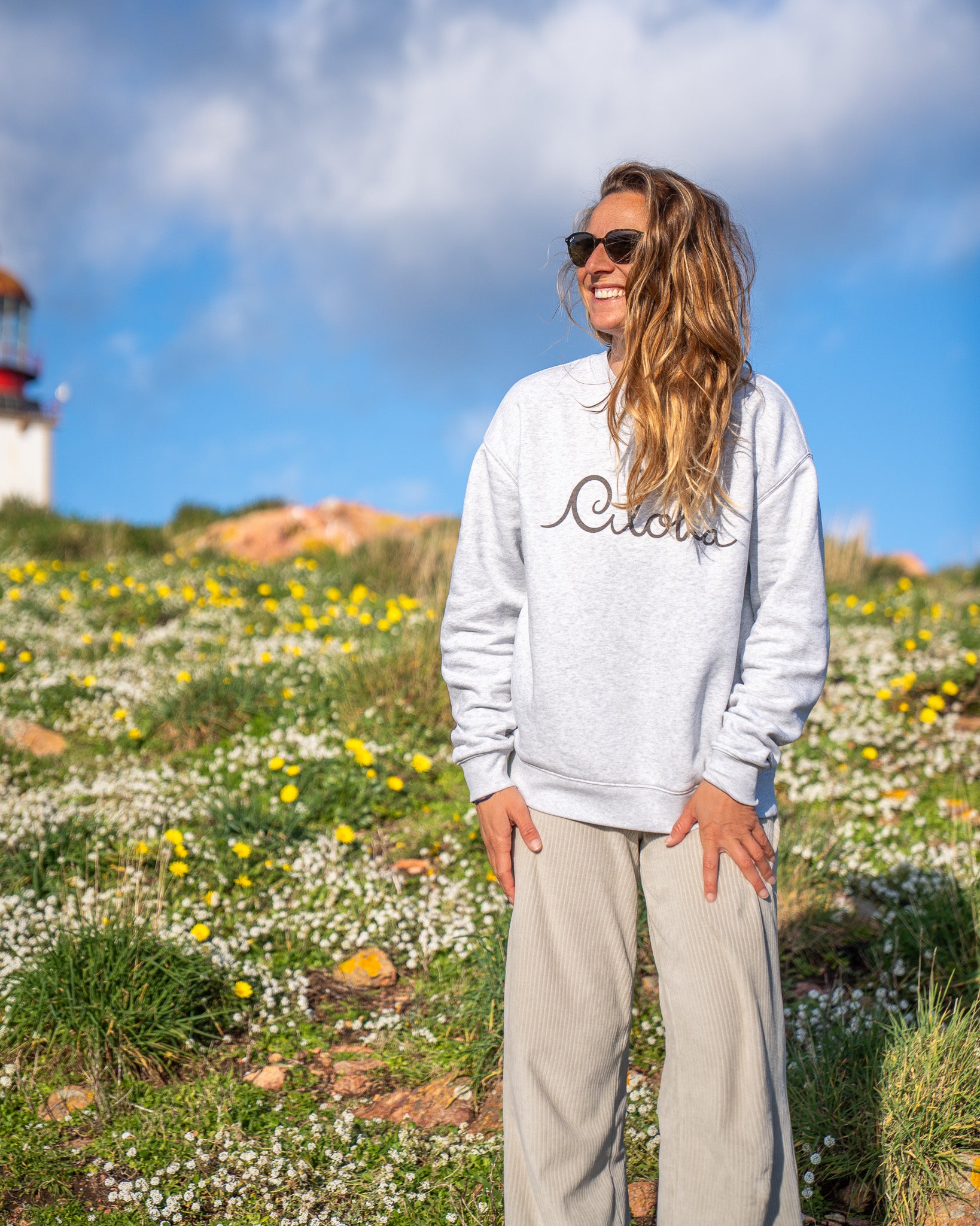 Aloha Sweater ~ White Marle – at Aloha Boutique